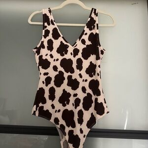Cow Print Body Suit